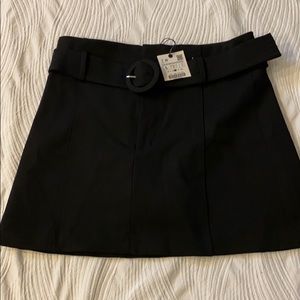 NWT Zara belted mini skirt